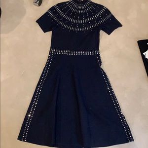 Short sleeve a line dress